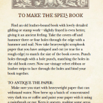 How To Make The Spell Book