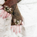 And Forest Nymph Fingerless Gloves (made with faux fur of course!):