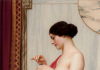 John William Godward “The New Perfume” 1914. Wikimedia Commons.