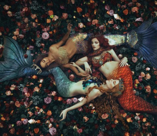 Faerie Magazine Photography: Elizabeth Elder Photography Art Direction/Modeling: Vanessa Walton of Creature of Habit Models: Jessica Dru and Rachel Day Assistance: JoEllen Elam of Firefly Path Tails: Finfolk Productions