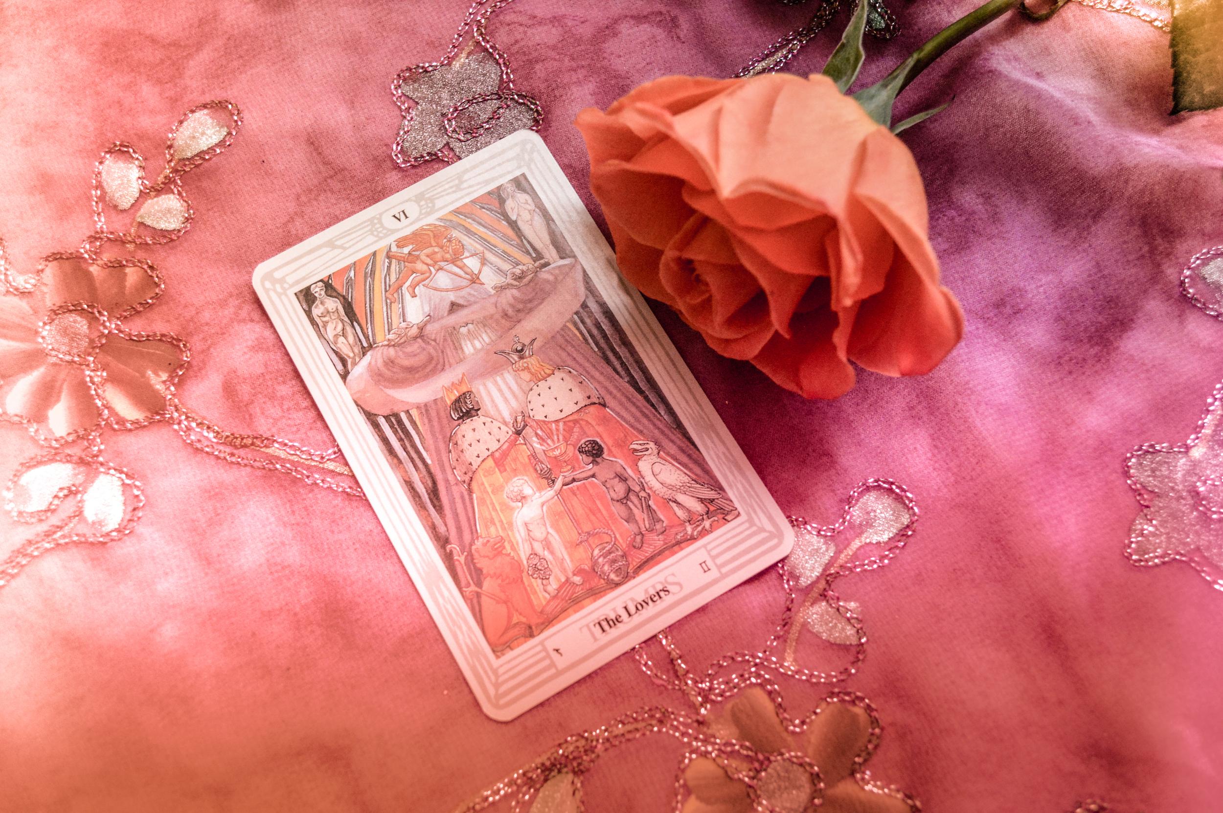 Gemini power card: The Lovers. Soul connections. Choices. Balancing of opposites to create wholeness. Honest communication