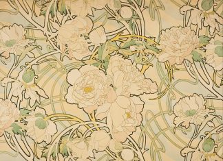 Alphonse Mucha Peonies