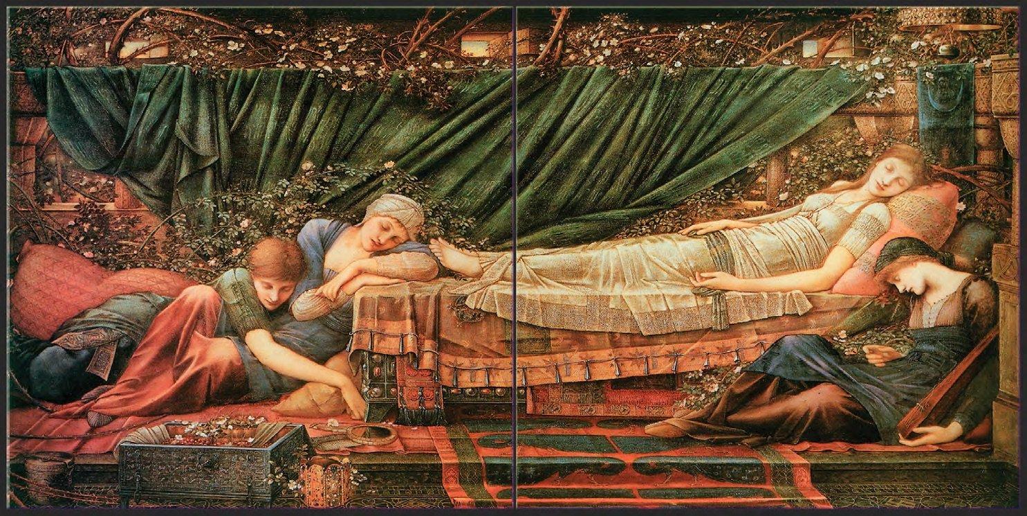 The Rose Bower from The Legend of Briar Rose by Edward Burne-Jones