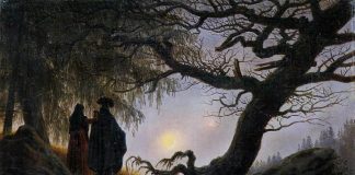 Man and Woman Contemplating the Moon, 1824, by Caspar David Friedrich