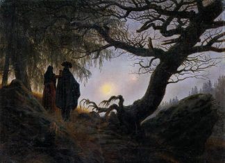 Man and Woman Contemplating the Moon, 1824, by Caspar David Friedrich