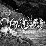 Dante’s Inferno. Plate X- Canto III- Charon herds the sinners onto his boat, 1857. Images courtesy Wikimedia Commons.