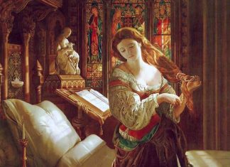 Madeline After Prayer, 1868, by Daniel Maclise Art Renewal Center