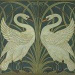 Two Swans, circa 1875, by Walter Crane. Wikimedia Commons