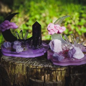 Award-winning one-of-a-kind crystal creations and unique, custom, quality gifts handcrafted with love and intention. Bringing more magic to your space with each piece!
