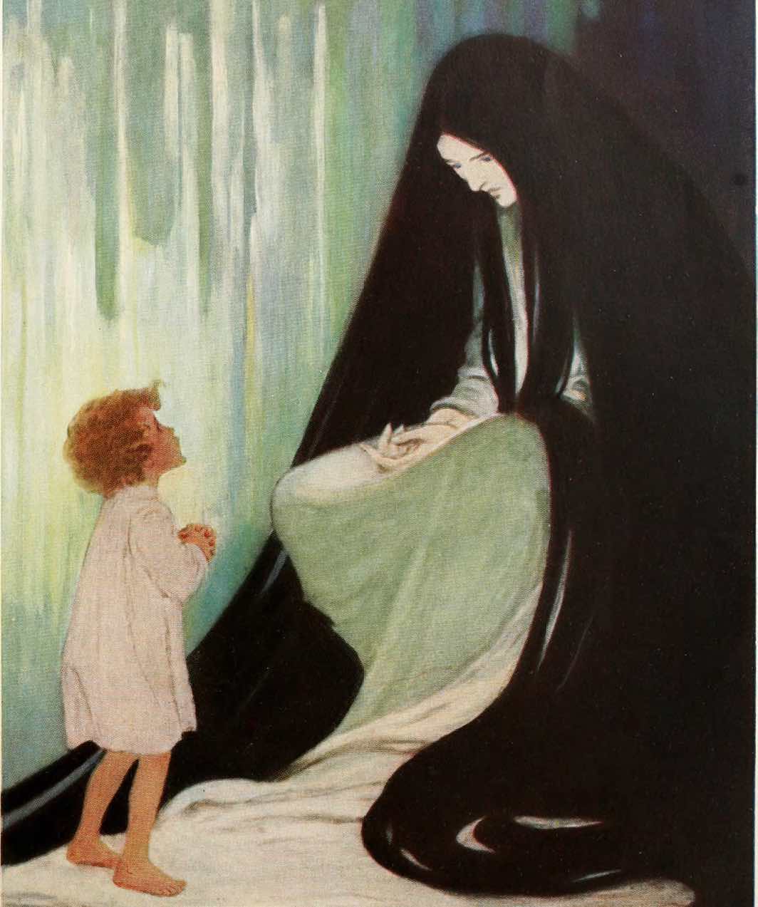 At the Back of the North Wind (1919), illustrated by Jessie Willcox Smith Wikimedia Commons