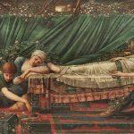 The Rose Bower (1885 –1890), by Edward Burne-Jones Artmedia : Alamy Stock Photo