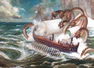 Odysseus and Scylla by Annie Stegg