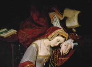 Anne Boleyn in the Tower of London (1835), by Édouard Cibot