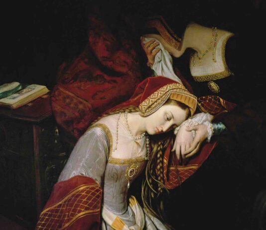 Anne Boleyn in the Tower of London (1835), by Édouard Cibot