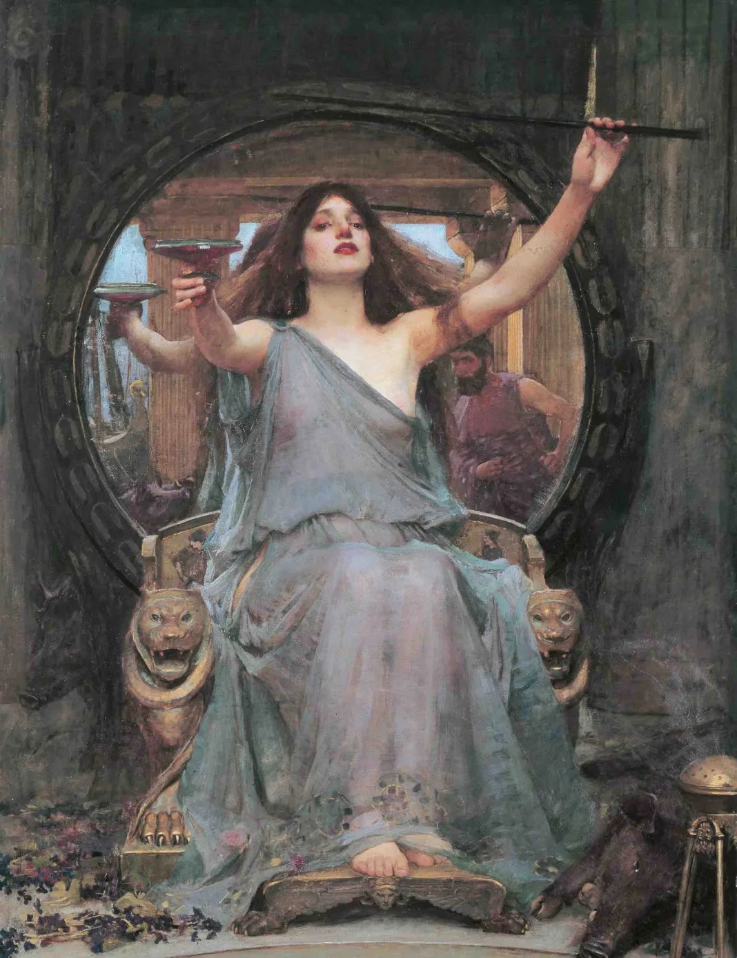 Circe Offering the Cup to Ulysses (1891), by John William Waterhouse