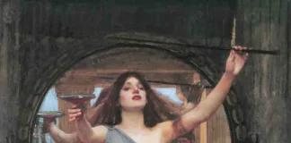 Circe Offering the Cup to Ulysses (1891), by John William Waterhouse