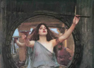 Circe Offering the Cup to Ulysses (1891), by John William Waterhouse