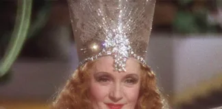 The Wizard of Oz 1939 MGM film with Billie Burke as Glinda the Good Witch of the North. Pictorial Press Ltd/Alamy Stock Photo