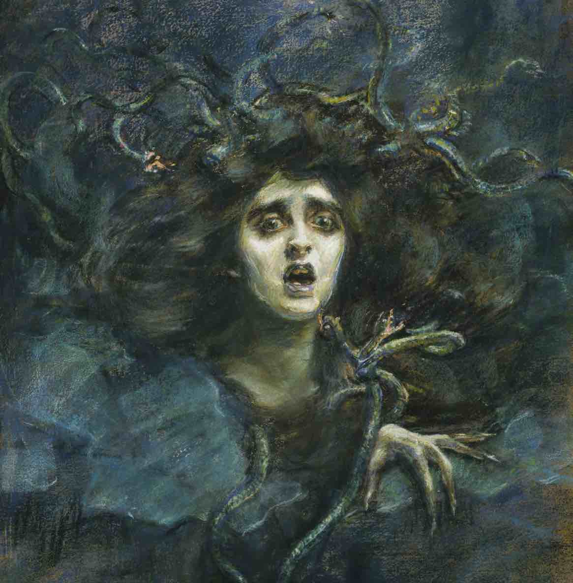 Medusa (Laura Dreyfus Barney) (1892), by Alice Pike Barney