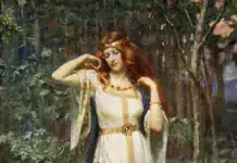 Freyja and the Necklace (1890), by James Doyle Penrose