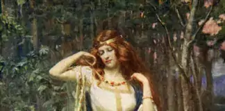 Freyja and the Necklace (1890), by James Doyle Penrose