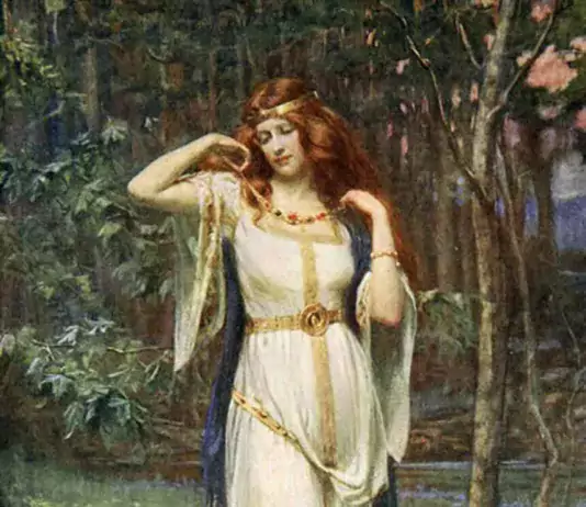 Freyja and the Necklace (1890), by James Doyle Penrose