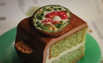 Nettle Tea Cake with Vanilla Bean Buttercream