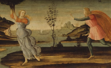Daphne Fleeing From Apollo (1500), by Bartolomeo di Giovanni Image courtesy Wikimedia Commons