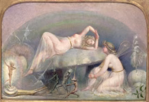 Fairy Resting on a Mushroom (1860), by Thomas Heatherley