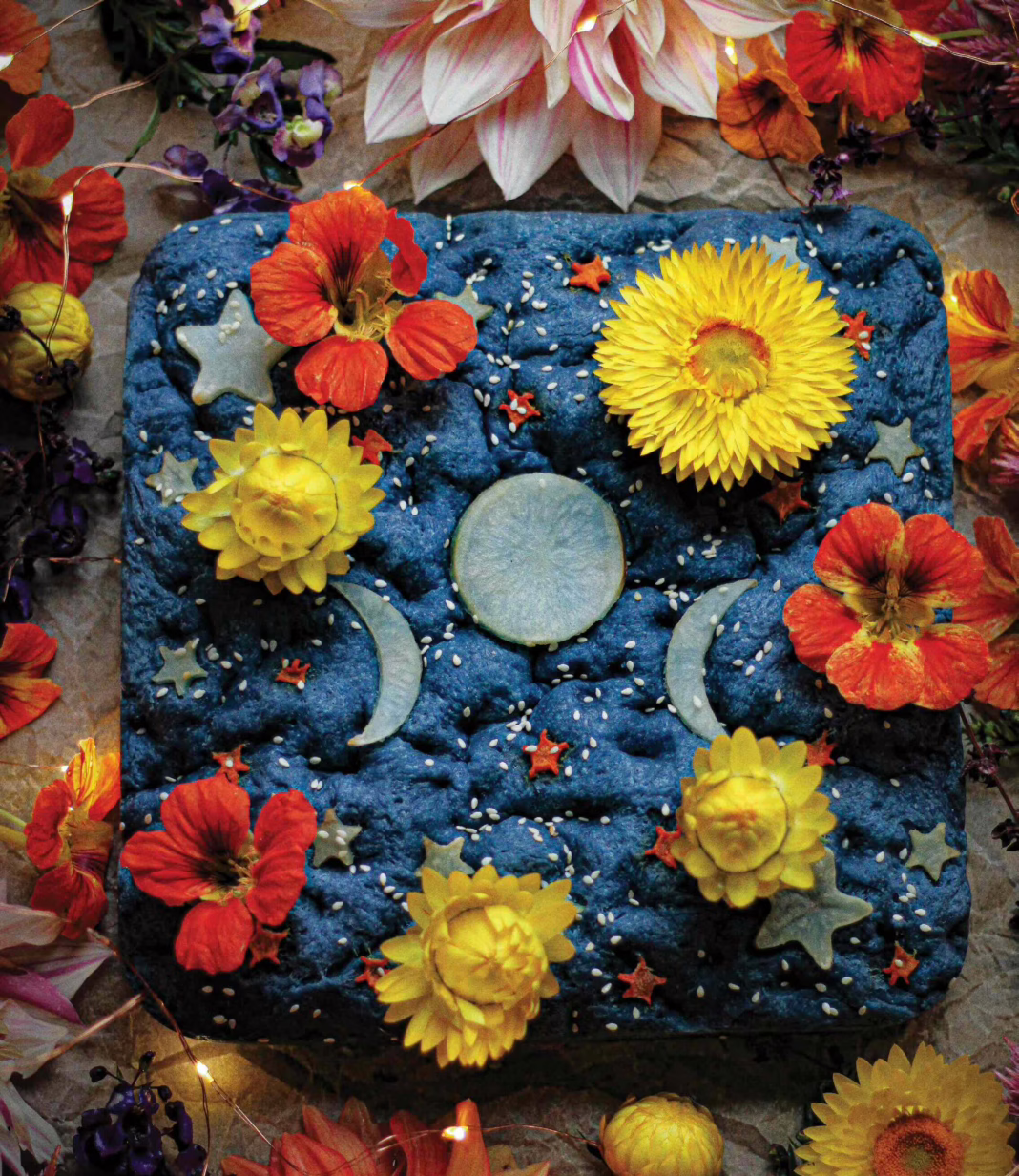 ButteRfly Pea FloweR Focaccia ButteRfly Pea FloweR Focaccia