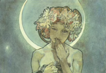 The Moon (1902), by Alphonse Mucha - Heritage Images : Alamy.com