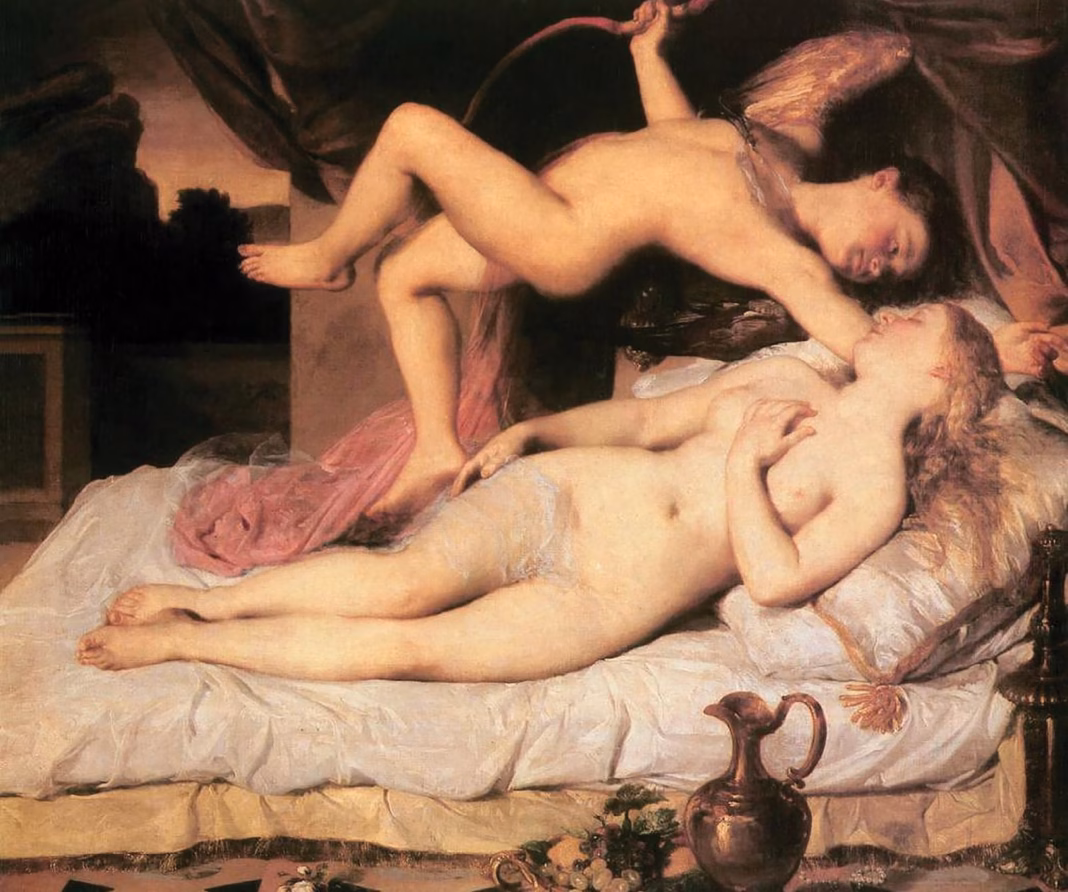 Cupid and Psyche (1850–55), by Karoly Brocky