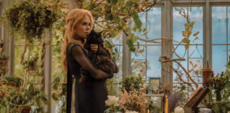 Nicole Kidman with a cat in Practical Magica 2 | Photo from Entertainment Pictures : Alamy Stock Photo